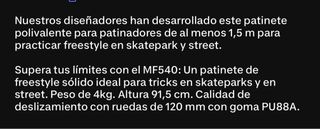 Patinete freestyle negro