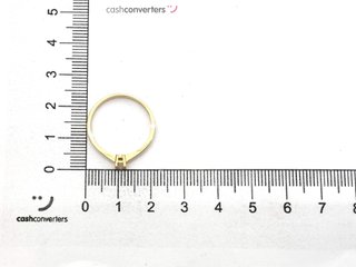 sortija oro 18k con piedra con diamante t. 15 (17,52 mm)