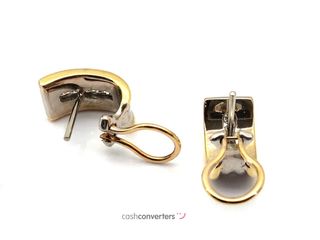 pendientes oro 18k con piedra con diamante