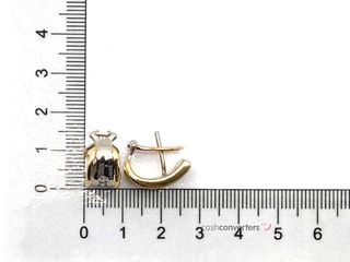 pendientes oro 18k con piedra con diamante