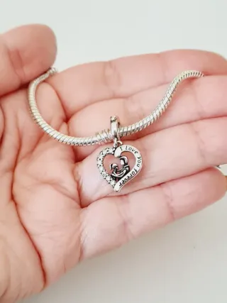 Charm Cuore Innamorati in argento sterling S925