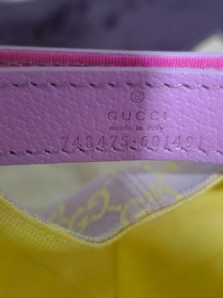 Berretto Gucci Rosa in Tela GG