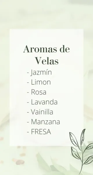 Velas aromáticas artesanales hechas a mano