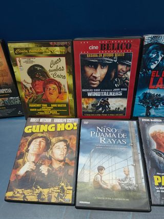 9 DVDs, películas Bélicas