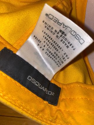 Gorra DSQUARED2 Amarilla | Estampada