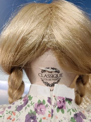 Bambola di porcellana, ROSA, 40 cm, PD05, Muñeca de porcelana (LA COLLEZIONE CLASSICA)