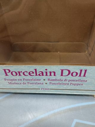 Bambola di porcellana, ROSA, 40 cm, PD05, Muñeca de porcelana (LA COLLEZIONE CLASSICA)