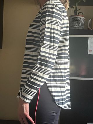 Sudadera fina de rayas