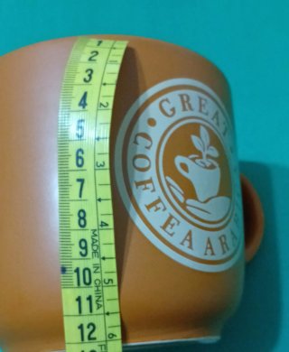Tazza o portapiante in ceramica marrone