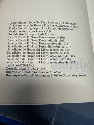 El arte de contar cuentos 9ºedicion - Libro