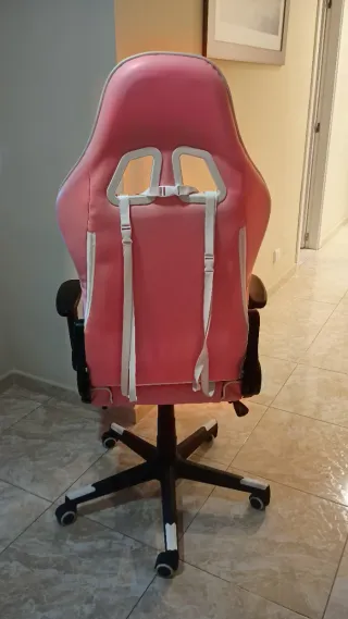 Silla Gaming ALEAVIC Rosa con Reposapiés