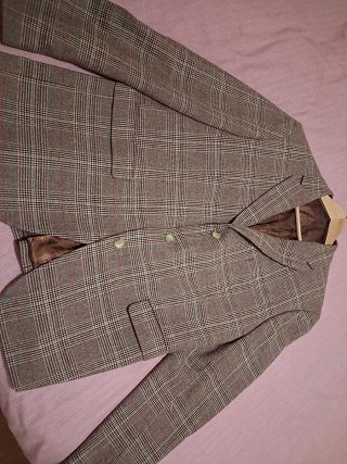 Americana hombre estampado cuadros