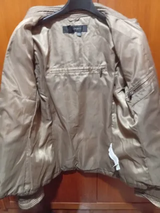 Chaqueta Zara Woman Talla M Dorada
