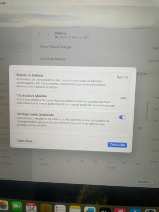 Macbook Air M1 256SSD 8GB RAM Dourado,bateria 99%
