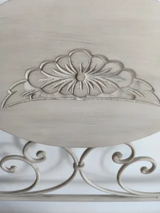 Cabecero de  forja romántico beige