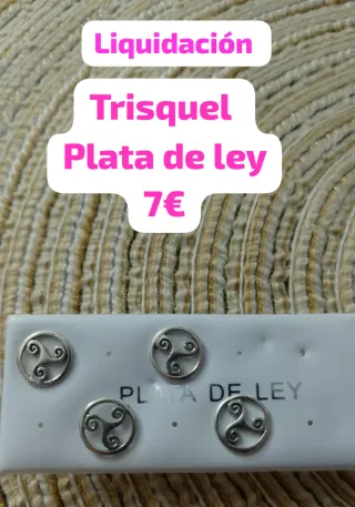 Pendientes Tríquel Plata de Ley