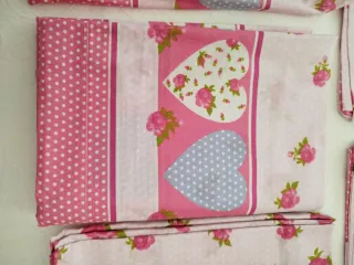 Set Lenzuola Matrimoniali Cuoricini Rosa