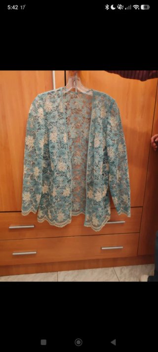 Vestido ceremonia elegante azul verdoso. Usado 1 v