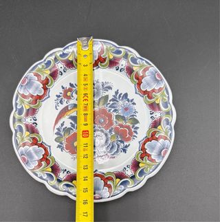 4 Piatti Boch Delft Olanda Vintage Floreali