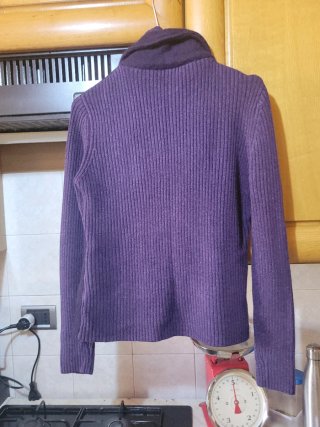 Cardigan donna viola taglia S/M