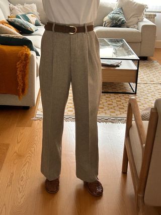 Pantalón de vestir mujer color crudo