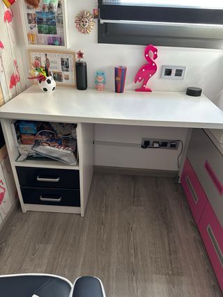 Cama nido 90x190 + escritorio