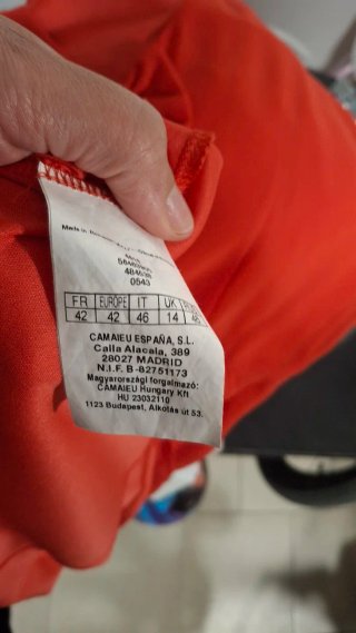 Vestito corallo taglia 44/46