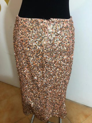 Falda  midi lentejuelas