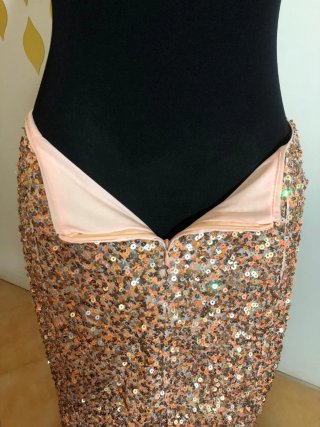 Falda  midi lentejuelas