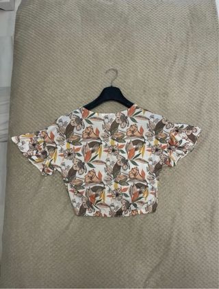 Top Veraniego Pull&Bear Talla S Estampado Floral