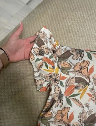 Top Veraniego Pull&Bear Talla S Estampado Floral