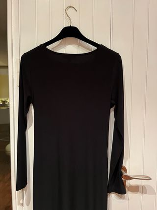 Abito Camomilla nero al ginocchio