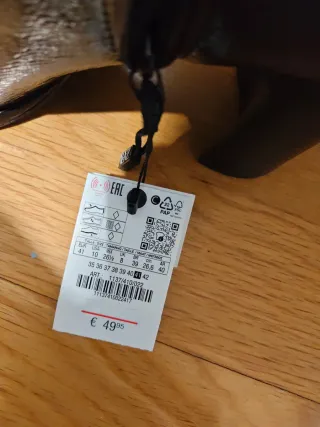 Botines Zara morados sin estrenar