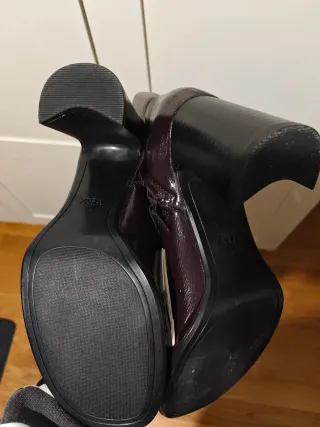 Botines Zara morados sin estrenar