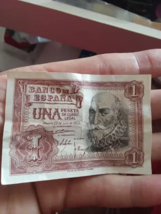 Billete 1 Peseta Banco de España 1953