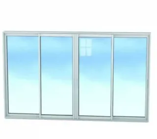 Balconera corredera 4 hojas