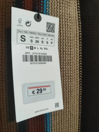 Falda Zara Talla  S Rayas