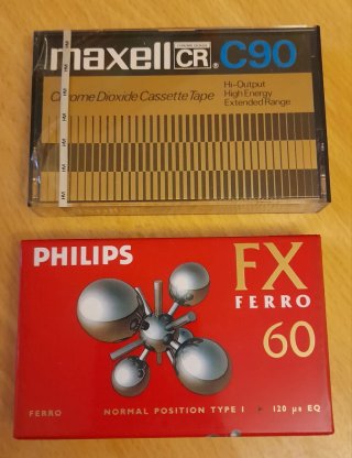 Sei audiocassette sigillate