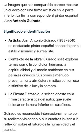 Lienzo oleo,dedicado y firmado Juan Antonio Guirad