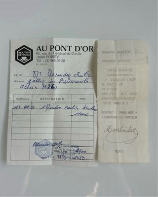 Cartier Santos Ronde con papeles y factura