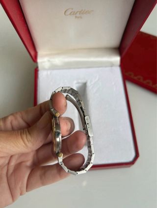 Cartier Santos Ronde con papeles y factura