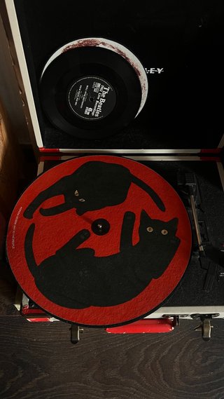 Alfombrilla Tocadiscos Gatos Yin Yang