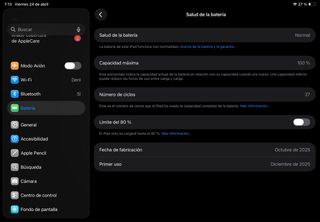 iPad a16 128GB Plata Como Nuevo