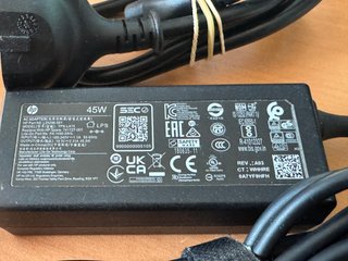 Cargador HP 45W Punta Azul Original