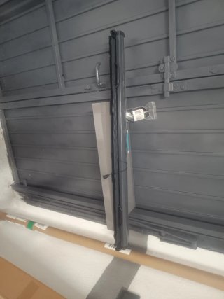 Mosquitera enrollable aluminio antracita 100x160