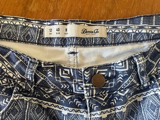 Pantalón corto Denim Co Talla 40 Estampado