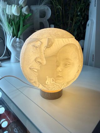 Lámpara Luna Personalizada Impresión 3D