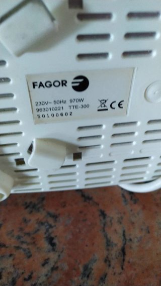 Tostador Fagor 2 ranuras 970W