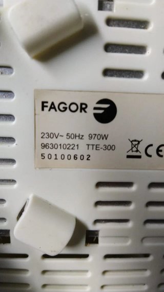 Tostador Fagor 2 ranuras 970W