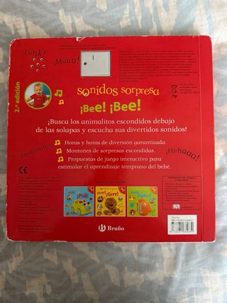 Libro infantil Sonidos sorpresa - ¡Bee! ¡Bee!